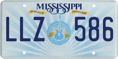 MS license plate LLZ586