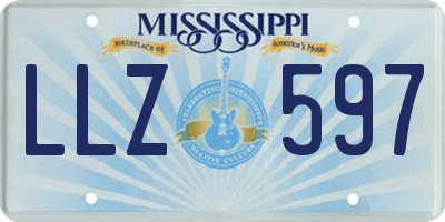MS license plate LLZ597