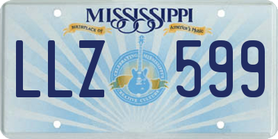 MS license plate LLZ599