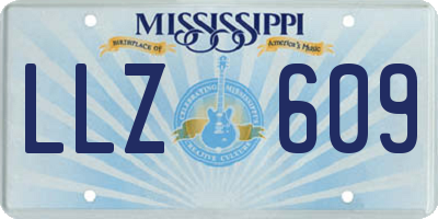 MS license plate LLZ609