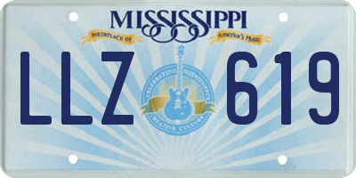 MS license plate LLZ619
