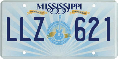 MS license plate LLZ621