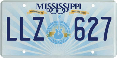 MS license plate LLZ627