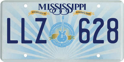 MS license plate LLZ628
