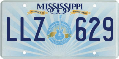 MS license plate LLZ629