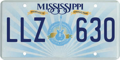 MS license plate LLZ630
