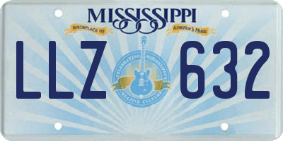 MS license plate LLZ632