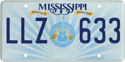 MS license plate LLZ633