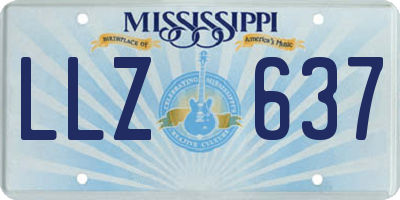 MS license plate LLZ637