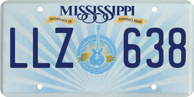 MS license plate LLZ638