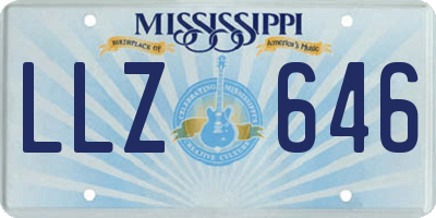 MS license plate LLZ646