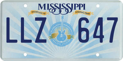 MS license plate LLZ647
