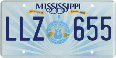 MS license plate LLZ655
