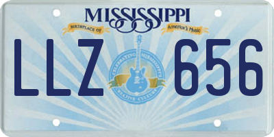 MS license plate LLZ656