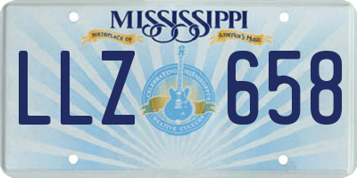 MS license plate LLZ658