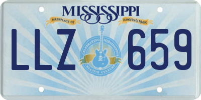 MS license plate LLZ659