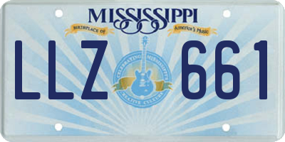 MS license plate LLZ661