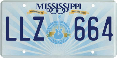 MS license plate LLZ664