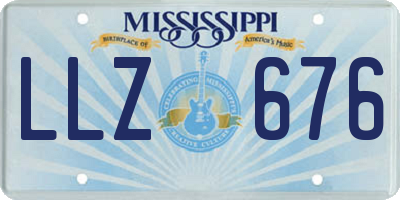 MS license plate LLZ676