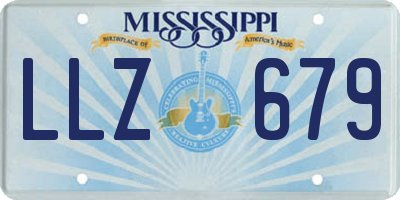 MS license plate LLZ679
