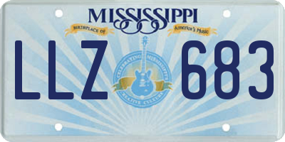 MS license plate LLZ683