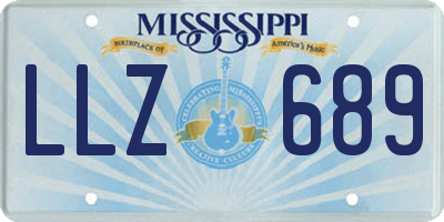 MS license plate LLZ689