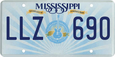 MS license plate LLZ690