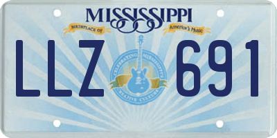 MS license plate LLZ691