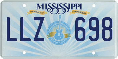MS license plate LLZ698