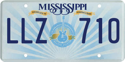 MS license plate LLZ710