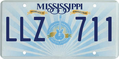 MS license plate LLZ711