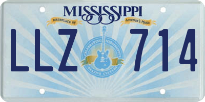 MS license plate LLZ714