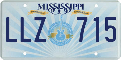 MS license plate LLZ715