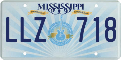 MS license plate LLZ718