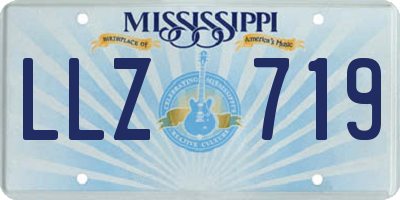 MS license plate LLZ719