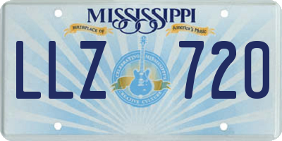MS license plate LLZ720