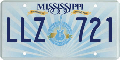MS license plate LLZ721