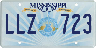 MS license plate LLZ723
