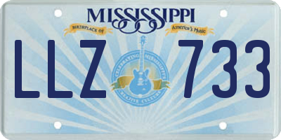 MS license plate LLZ733