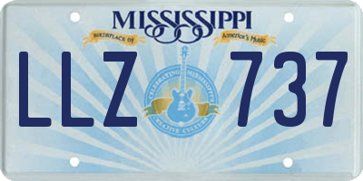 MS license plate LLZ737