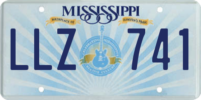 MS license plate LLZ741