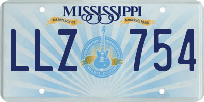 MS license plate LLZ754