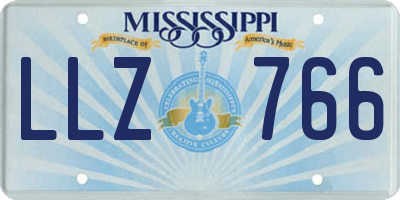 MS license plate LLZ766