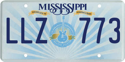 MS license plate LLZ773