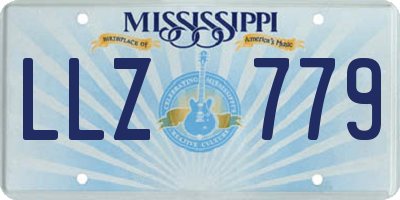 MS license plate LLZ779