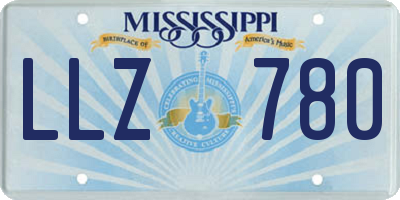MS license plate LLZ780