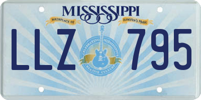 MS license plate LLZ795