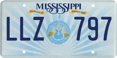 MS license plate LLZ797