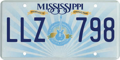 MS license plate LLZ798
