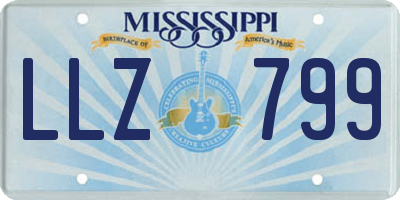 MS license plate LLZ799